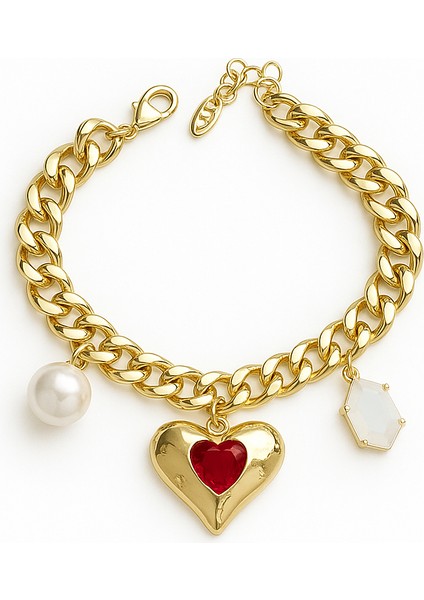 Çelik Kalp Charm Bileklik