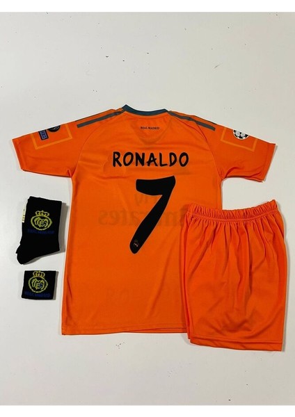 R.madridd 2013/14 Sezonu Cristiano Ronaldo Nostalji Çocuk Forması (Armalı Set)