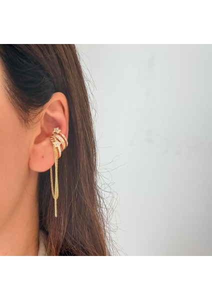 Çelik Zincirli Earcuff