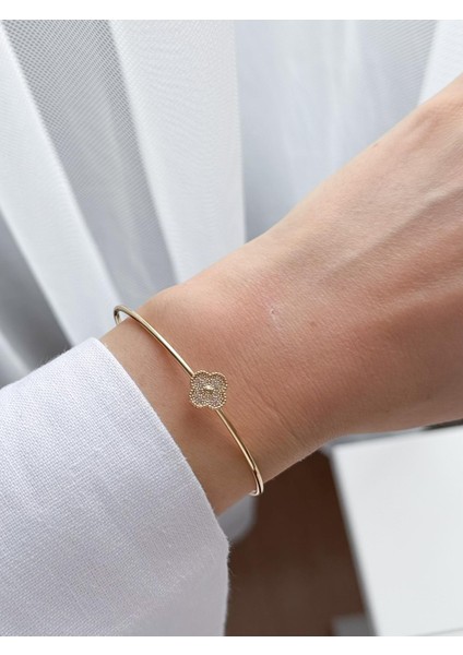 Çelik Yonca Bileklik