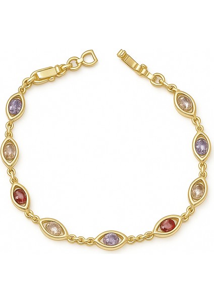 Çelik Renkli Göz Su Yolu Bileklik