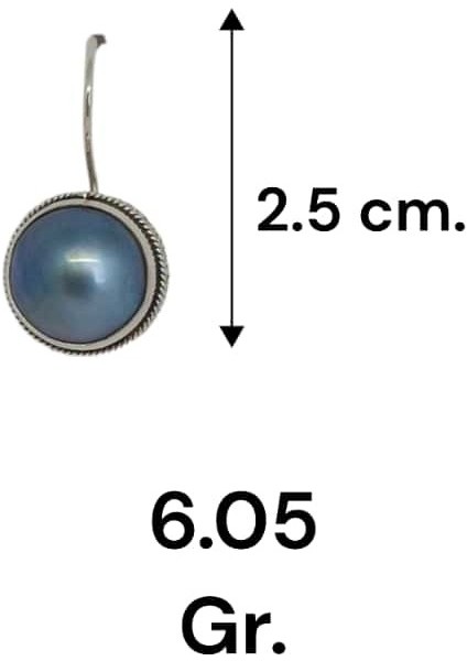 El Işçiliği 925 Ayar Gümüş Kasalı Doğal Inci Küpe fiyatları