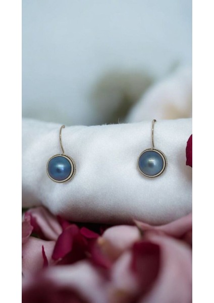 El Işçiliği 925 Ayar Gümüş Kasalı Doğal Inci Küpe modelleri