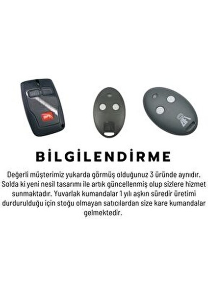 Mitto 2B CRB Kumanda 50 Metre Menzil 433,92 MHz Frekans - Uzaktan Kontrol modelleri