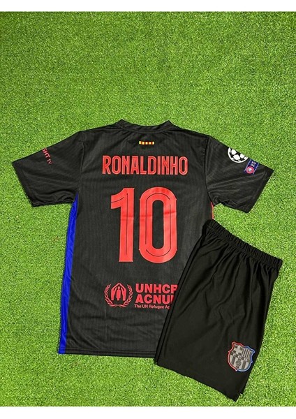 Barcelona Yeni Sezon Ronaldinho Çocuk Forması (Black)