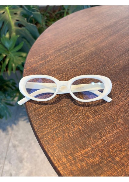 Leon Kahverengi Cat Eye Klasik Retro Leopar Popüler Mavi Işık Korumali Blue Block Şeffaf Gözlük