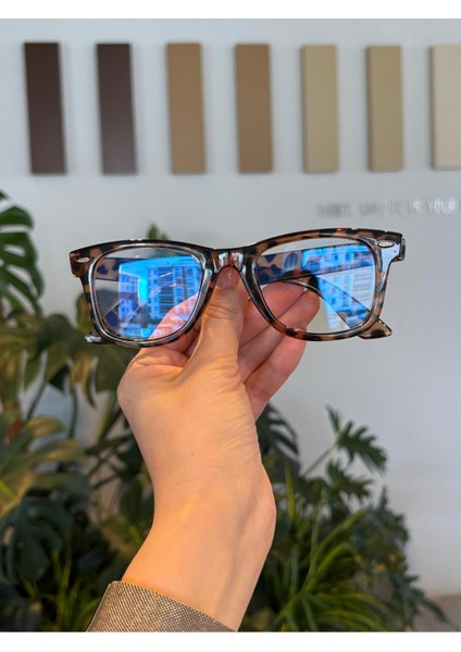 Harmony Unisex Çapraz Kesim Wayf Parlak Klasik Mavi Işık Korumalı Ekran Gözlüğü Blue Block