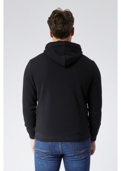 Mooncover Erkek Kapşonlu Kanguru Cepli 3 Iplik Şardonlu Sweatshirt modelleri