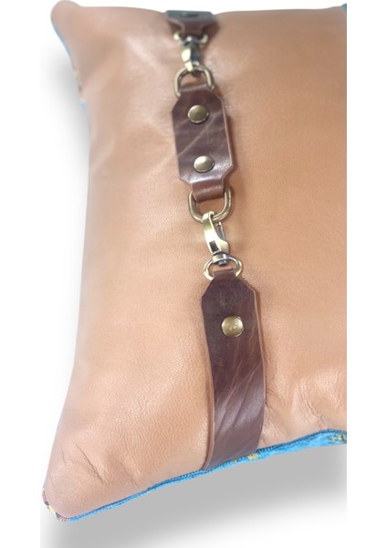 Chance V Deri Kemerli El Dikimi Kırlent