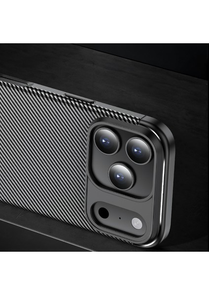 Apple iPhone 17 Pro Max Kılıf Carbon Görünümlü Silikon Zr-Ngro modelleri