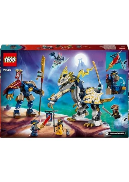 Rogue Un Robot Ejderha Binicisi 71843-8 Yaş ve Üzeri Kız ve Erkek Çocuklar Için Hareket Ettirilebilir Bir Ejderha Figürü ve 4 Minifigür Içeren Yaratıcı Oyuncak Yapım Seti (584 Parça) fiyatları