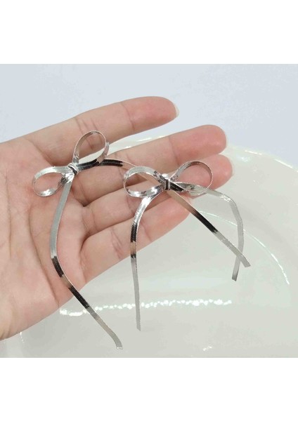 Pirinç Silver Italyan Zincir Fiyonk Küpe