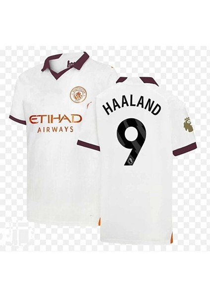 Manchesterr/cityy 2023/24 Yeni Sezon Erling Haaland Deplasman Forması (Beyaz) modelleri