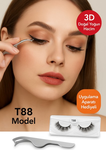 Manyetik Takma Kirpik Seti 3D Doğal Yoğun Hacim – Uygulama Aparatı Hediyeli, Kolay Takılan ve Yeniden Kullanılabilir fiyatları