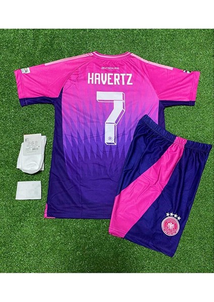 Almanya Euro 2024 Kai Havertz Deplasman Çocuk Forması 4'lü Set modelleri