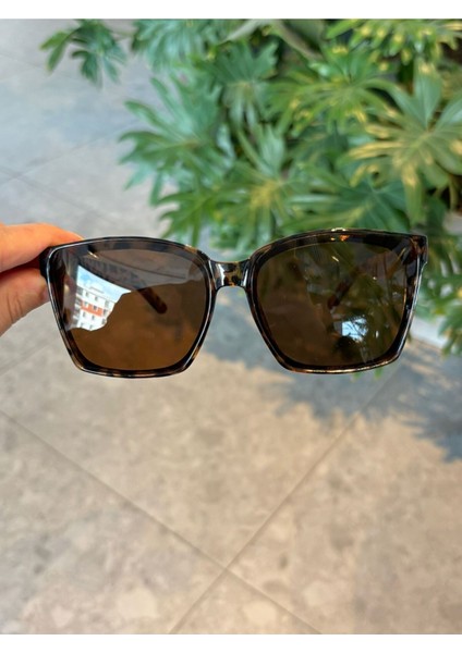 Gentle Leopar Unisex Kadın Erkek Büyük Köşeli Güneş Gözlüğü Unisex 63 Ekartman fırsatları