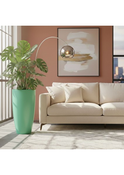 Aura Curva 70X40CM Kıvrımlı Konik Fiberglass Saksı Büyük Boy Iç Dış Mekan Dış Mekan fiyatları