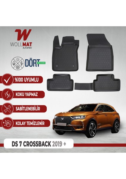 Ds7 Paspas 2019 Sonrası Havuzlu Paspas Seti