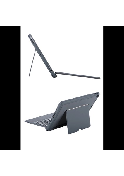 T5506D iPad 10.2 (9.nesil) Kılıf Palermo Ledli Klavyeli Standlı Tablet Kılıfı - Siyah fırsatları
