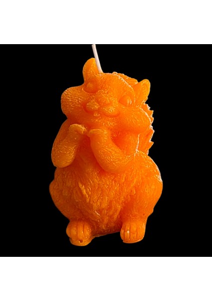 Dekoratif Mutlu Sincap Modeli Mum fiyatları