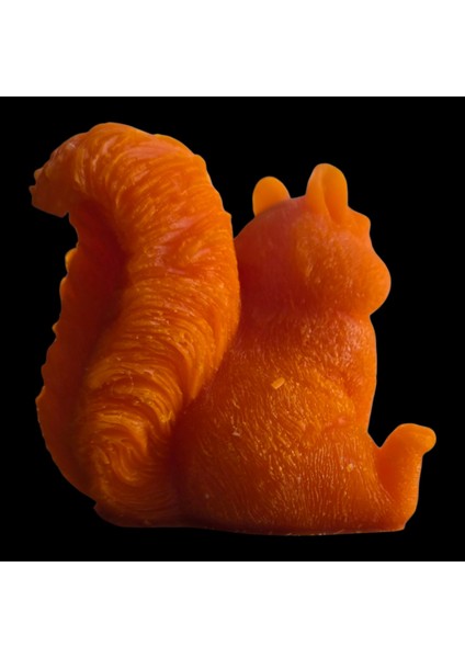 Dekoratif Mutlu Sincap Modeli Mum modelleri