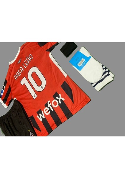 R'afael L'eao M'ilan 2024-25 Yeni Sezon Çubuklu Iç Saha Çocuk FORMASI85475676