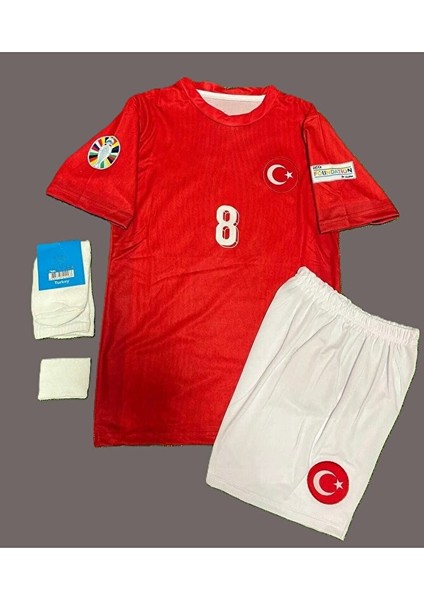 Arda Güler Türkiye Milli Takım Euro 2024 Kırmızı Çocuk Forması 4'lü Set fiyatları