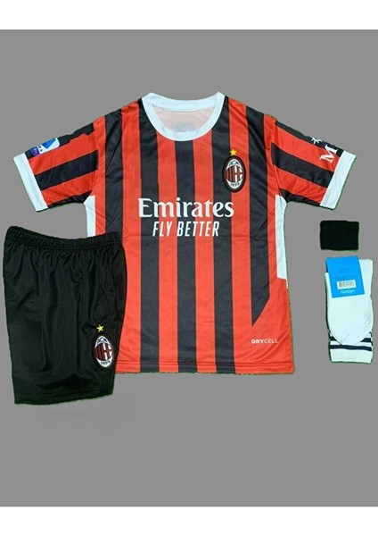 R'afael L'eao M'ilan 2024-25 Yeni Sezon Çubuklu Iç Saha Çocuk FORMASI85475676 fiyatları