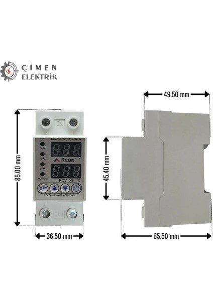 Buğz Rcon Rcv 03 Voltaj ve Akım Koruma Regülatörü 220V fırsatları