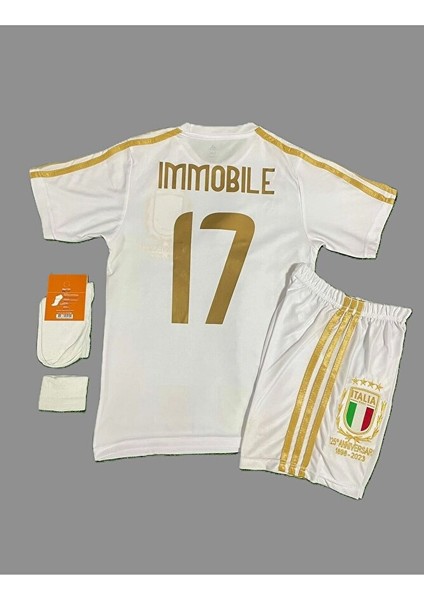 Ciro Immobile Italya 2023-24 Sezonu Milli Takım Çocuk Forması 4'lü Set