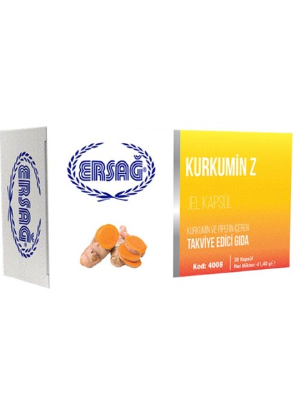 Kurkumin Z - Jel Kapsül Takviye Edici Gıda (Blister Ambalaj) Kurkumin