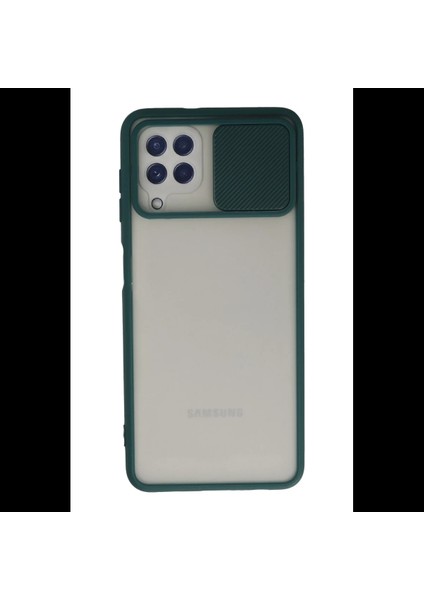 Samsung Galaxy A22 Kılıf Palm Buzlu Kamera Sürgülü Silikon