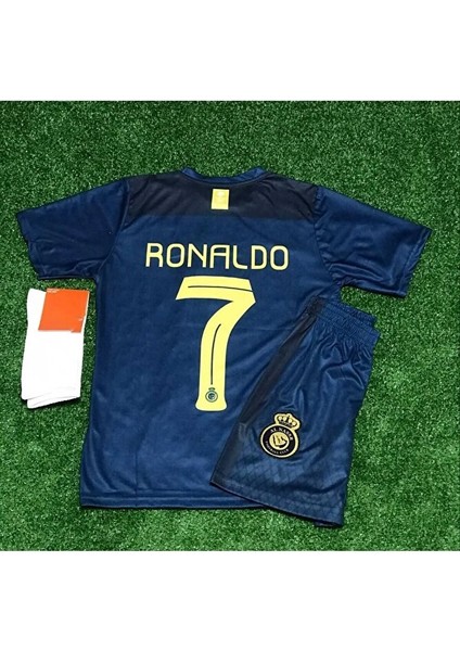 Cristiano Ronaldo 2023-24 Sezonu Al-Nassr Çocuk Deplasman Forması 4'lü Set
