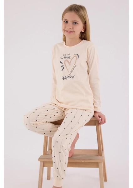 Arnetta 3434-G Kız Çocuk Uzun Kol Pijama Takım fırsatları