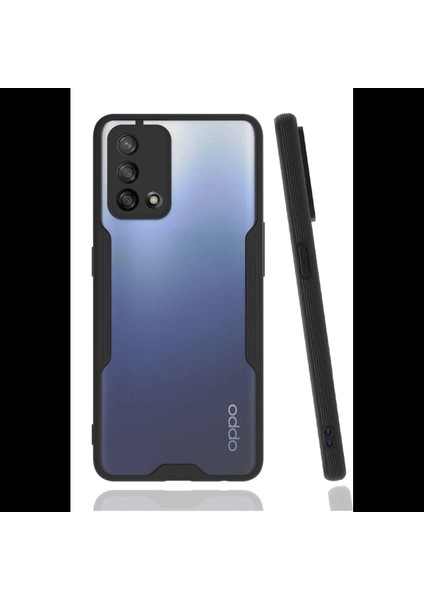 Oppo A74 4g Kılıf Platin Silikon - Siyah