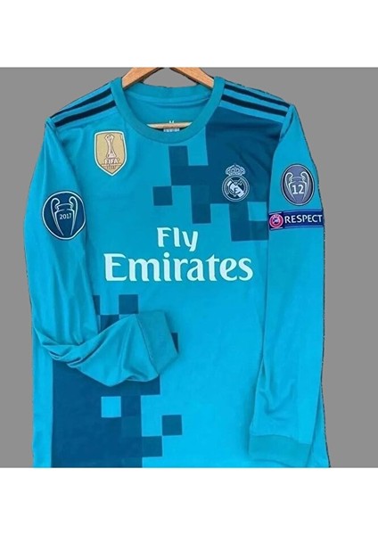 Cristiano R,o,n,a,l,d,o, 2017-18 Şampiyonlar Ligi Uzun Kollu Deplasman FORMASI0098262655511 fiyatları