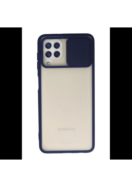 Samsung Galaxy A22 Kılıf Palm Buzlu Kamera Sürgülü Silikon