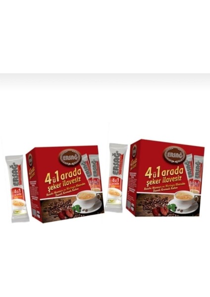 4 Ü 1 Arada Kahve (Tek Içimlik) X2 Adet