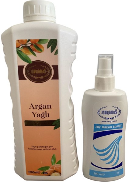 Argan Şampuan +Saç Bakım Toniği Özel Set