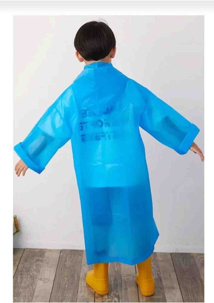Çocuk Yağmurluk Uzun Kollu Kapüşonlu Su Rüzgar Geçirmez Yağmurluk 6-12 Yaş fiyatları