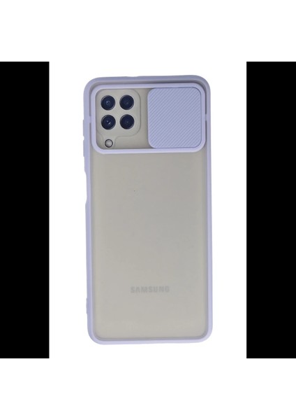 Samsung Galaxy A22 Kılıf Palm Buzlu Kamera Sürgülü Silikon