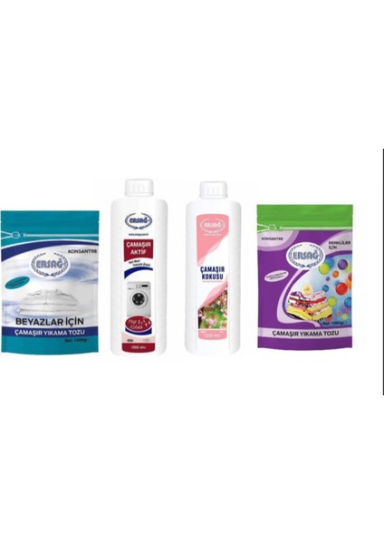 Çamaşır Yıkama Tozları + Çamaşır Aktif + Çamaşır Kokusu 1000 ml
