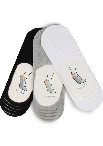 Siyah Socksmax 2226 3lü Siyah-Beyaz-Gri Suba Erkek Çorabı fiyatları