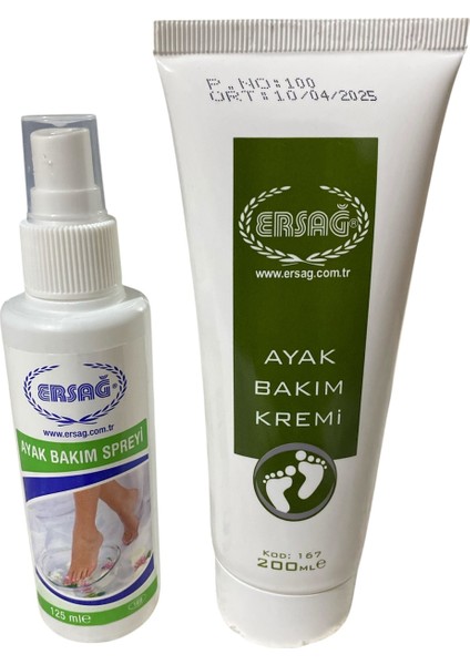 Ersağ Ayak Bakım 200ML + Ayak Bakım Spreyi (Özel Set)