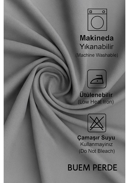 Blackout Gri Fon Perde Işık Geçirmez Pilesiz Güneşlik Fon, Gri Fon, Perde, Tül, fırsatları