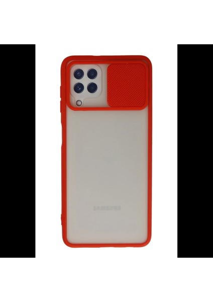 Samsung Galaxy A22 Kılıf Palm Buzlu Kamera Sürgülü Silikon