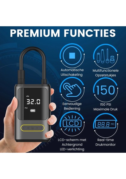 Kablosuz Oto Araç Mini 4000MAH 150 Psı Işıklı Oto Hava Kompresörü KA-760 (2818) fırsatları