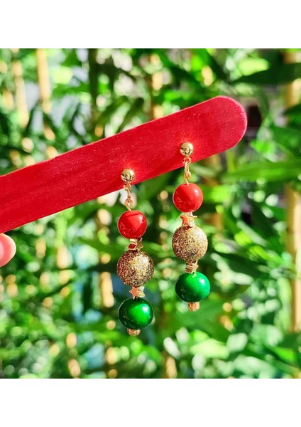 New Year Beads El Yapımı Yılbaşı Boncuk Küpe - Şık ve Zarif fiyatları