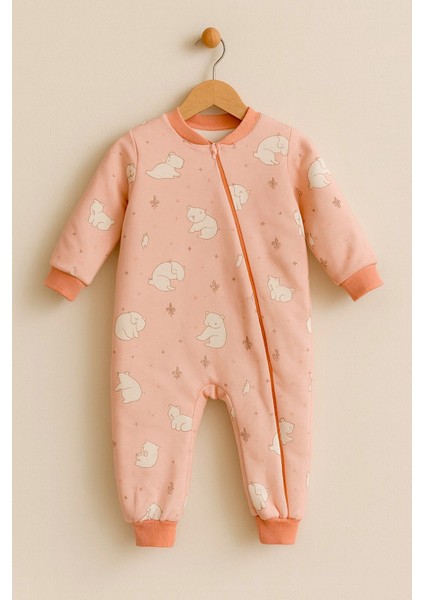 Yeni Sezon Trend Sevimli Hayvanlar Baskılı :%100 Pamuklu Kışlık Çocuk Uyku Tulumu