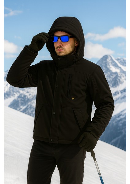 Su ve Rüzgar Geçirmez Kürklü Softshell Erkek Mont modelleri